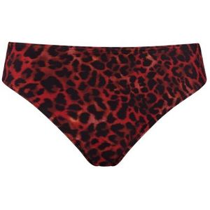 Marlies Dekkers Badmode Bikini Broekje Panthera | Maat: XL | Kleur: Rood/Zwart