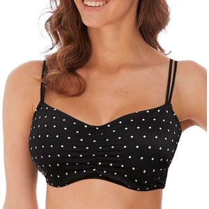 Freya Swim Soft-Cup Bikinitop Jewel Cove | Maat: 65I | Kleur: Zwart/Wit