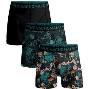 Muchachomalo Jongens Boxershort InariFox | Maat: 110/116 | Kleur: Zwart/Blauw