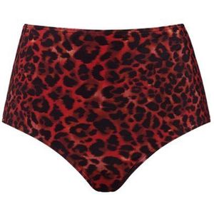 Marlies Dekkers Badmode Bikini Broekje Panthera | Maat: XL | Kleur: Rood/Zwart