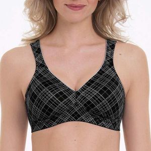 Rosa Faia Wireless bh Twin Art | Maat: 75B | Kleur: Zwart/Grijs