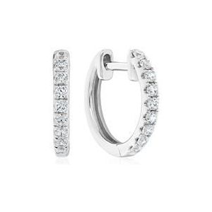 Diamanten oorbellen voor dames in witgoud of platina