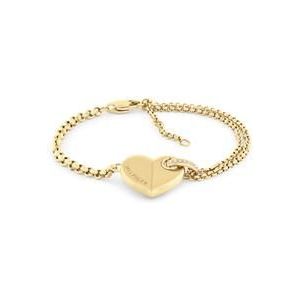 Hart armband voor dames in roestvrij staal, goud, graveerbaar