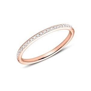 Ring eternity 18 karaat rose goud 49 Diamanten