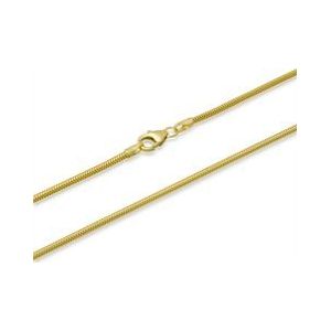8 karaat gouden ketting: slangenketting goud 45cm