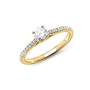 Verlovingsring 14 karaat goud met Diamanten