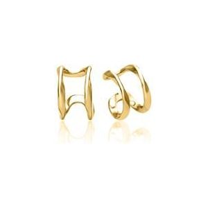 Dames oorboeien van verguld 925 sterling zilver