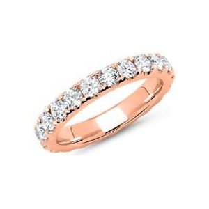 14 karaat roségouden memoire ring 22 Diamanten