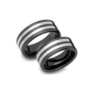 Moderne keramische ringen tweekleurig