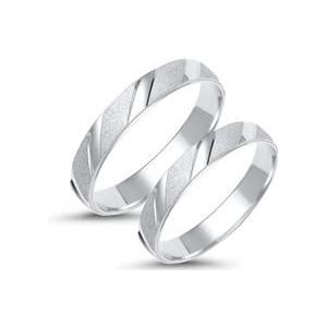 Trouwringen 8 karaat witgoud