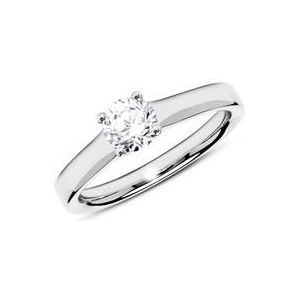 Ring in 14k witgoud met Diamant 0,50 ct.