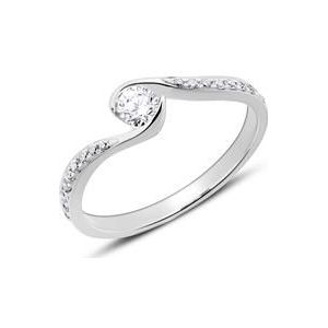 18k witgouden Diamanten ring