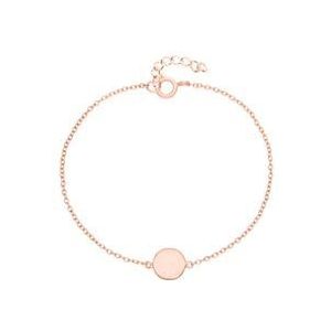 Roségoud vergulde sterling zilveren graveerbare armband