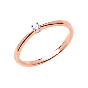 Verlovingsring in 18 karaat roségoud met Diamant 0,05 ct.