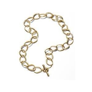 Organisch gevormde damesketting, IP goud, Essence