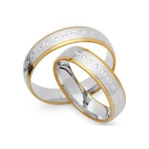 Trouwringen 14 karaat geel witgoud