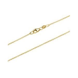 Ankerketting ketting in 18 karaat geel goud voor dames