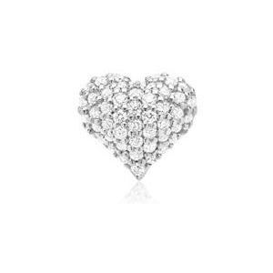 14 karaat witgouden hanger 48 Diamanten
