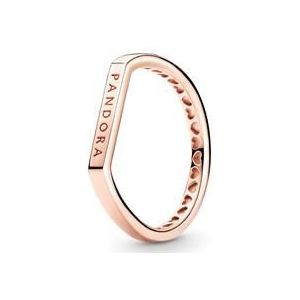 Dames stapelring met logo, rosé