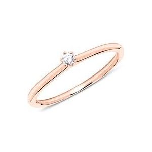 14k rosegouden verlovingsring met Diamant 0.05 ct.