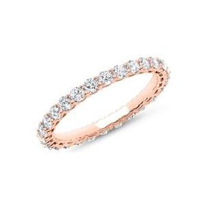 Mémoire ring 14 karaat roségoud 28 Diamanten