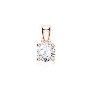 Dameshanger in 14 karaat roségoud met Diamant