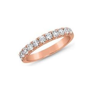 Diamanten ring voor dames in roségoud