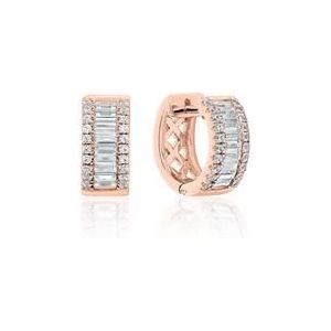 Roségouden oorbellen voor dames met diamant