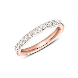 14 karaat roségouden memoire ring 28 Diamanten