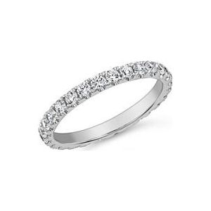 Herinneringsring met diamanten in witgoud of platina