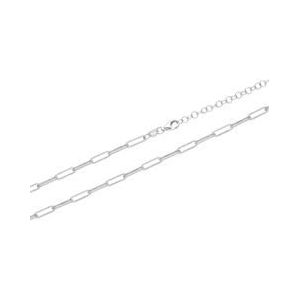 Schakel ketting voor dames, sterling zilver