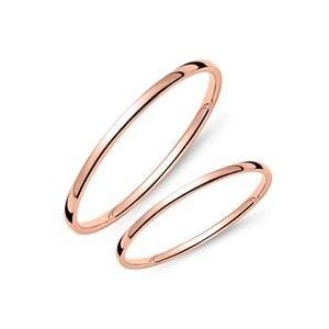 Trouwringen in 14 karaat roségoud