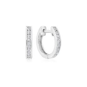 Oorbellen voor dames in witgoud of platina met diamant