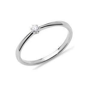 Diamanten verlovingsring 0,05 ct 14 karaat witgoud