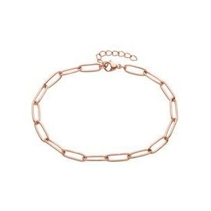 Damesarmband in roségoud verguld roestvrij staal