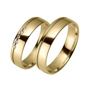 Trouwringen geelgoud 5mm