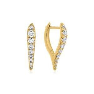 Gouden oorbellen voor dames met Lab Grown diamanten