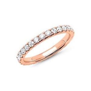 Memoire ring 14k roségoud 29 Diamanten