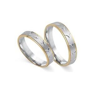Trouwringen 14 karaat geel witgoud