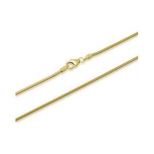 8 karaat gouden ketting: slangenketting goud 50cm
