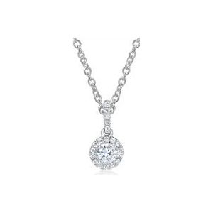 18 karaat witgouden hanger met Diamanten