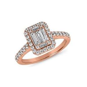 Lab-grown diamanten ring in roségoud