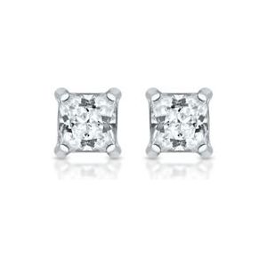 Stud oorbellen 925 sterling zilver Zirkonia