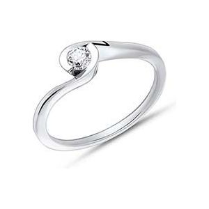 14k witgouden verlovingsring met Diamant