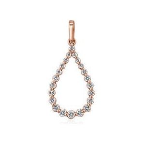 Roségouden hanger met labgekweekte diamanten