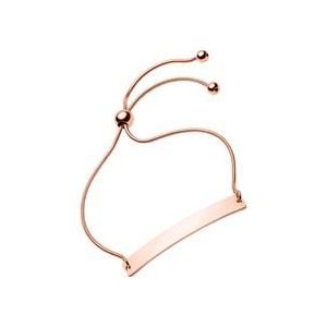 Zilveren armband met roségoud vergulding graveerbaar