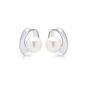 Filigraan 925 sterling zilveren oorbellen met parel