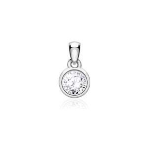 Diamanten hanger in 14 karaat witgoud