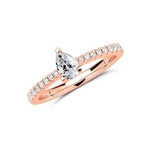 Ring 18 karaat roségoud met Diamanten