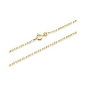 14 karaat gouden ketting: figaro ketting goud 45cm